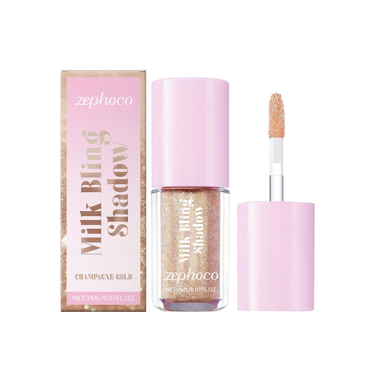 zephoco Pearlescent Liquid Eyeshadow 2ml - Pink Purple Shimmer