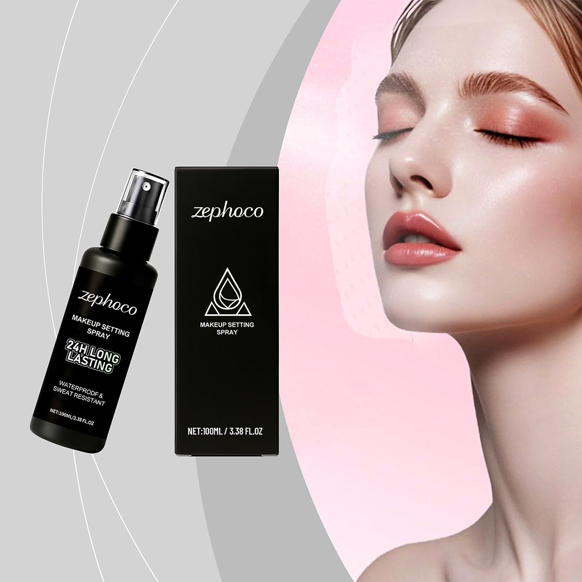zephoco Refreshing Makeup Setting Spray 100ml - Lightweight All-Day Hold