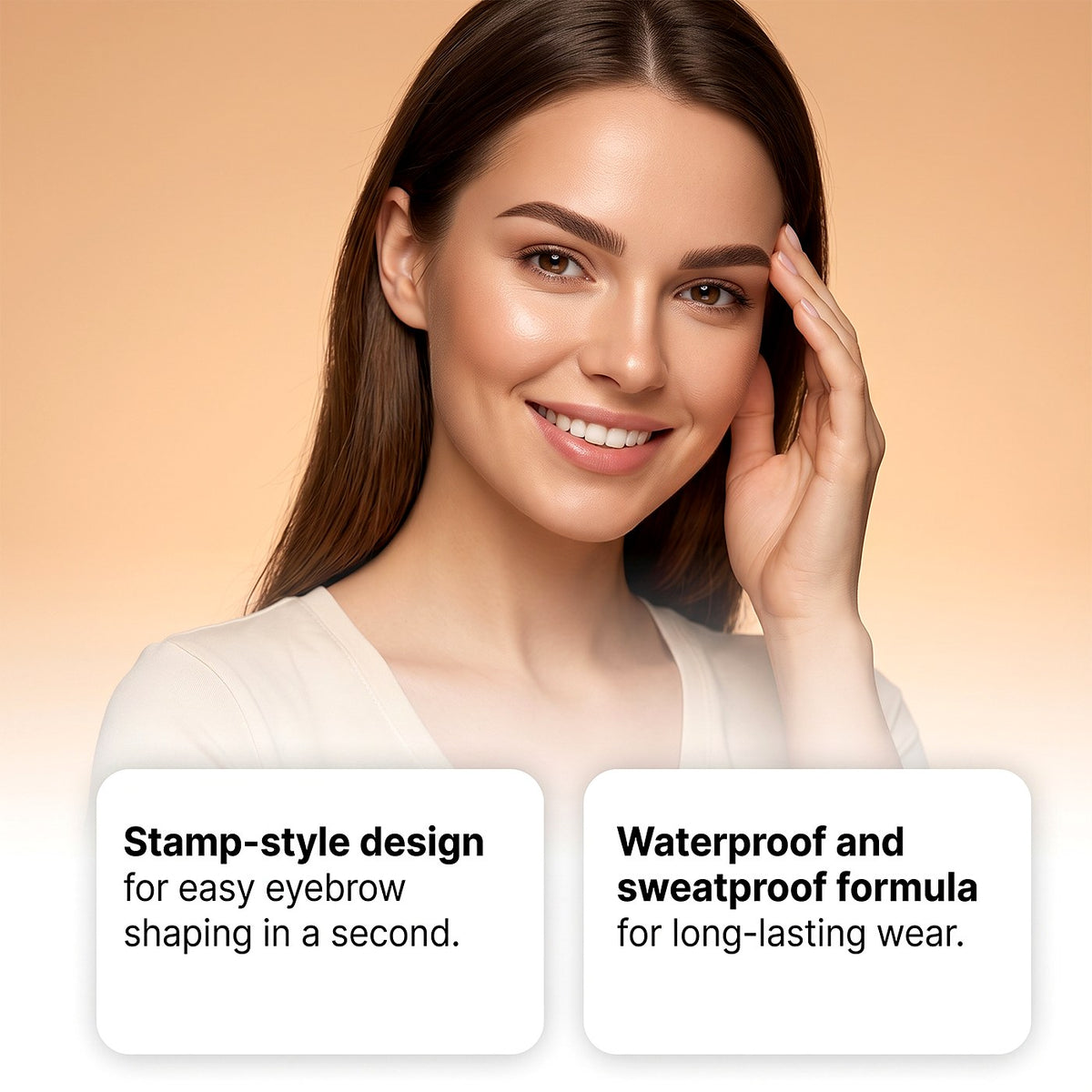 zephoco Brow Pencil & Powder set - Defined Brows, Natural Finish