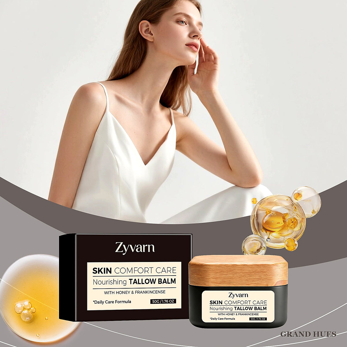 Zyvarn Nourishing Body Butter 50g - Rich, Fast-Absorbing Body Cream