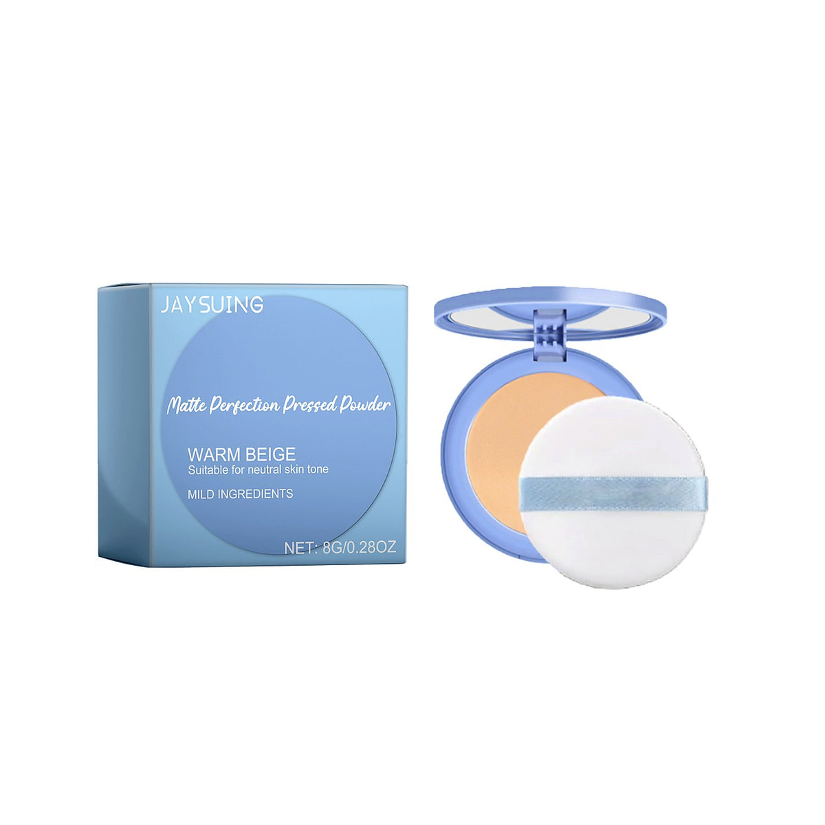 Jaysuing Oil-Control Setting Powder 8g - Matte Finish, Ivory