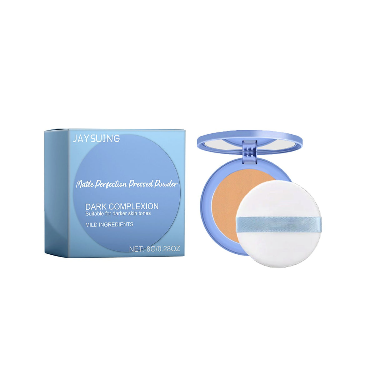 Jaysuing Oil-Control Setting Powder 8g - Matte Finish, Ivory