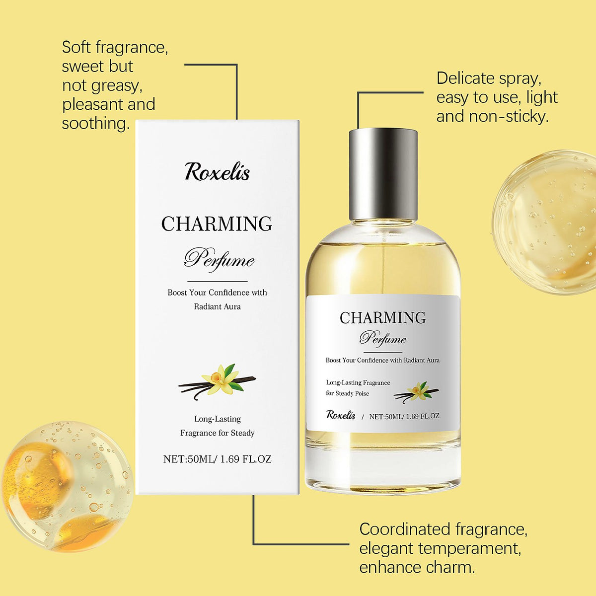 Roxelis Perfume 50ml - Long-Lasting Signature Scent