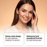 zephoco Brow Pencil & Powder set - Defined Brows, Natural Finish