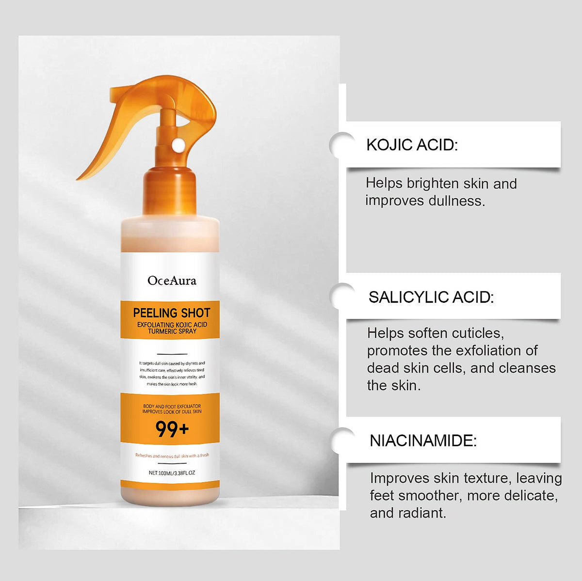 OceAura Body Exfoliator 100ml - Smooth, Refined Skin