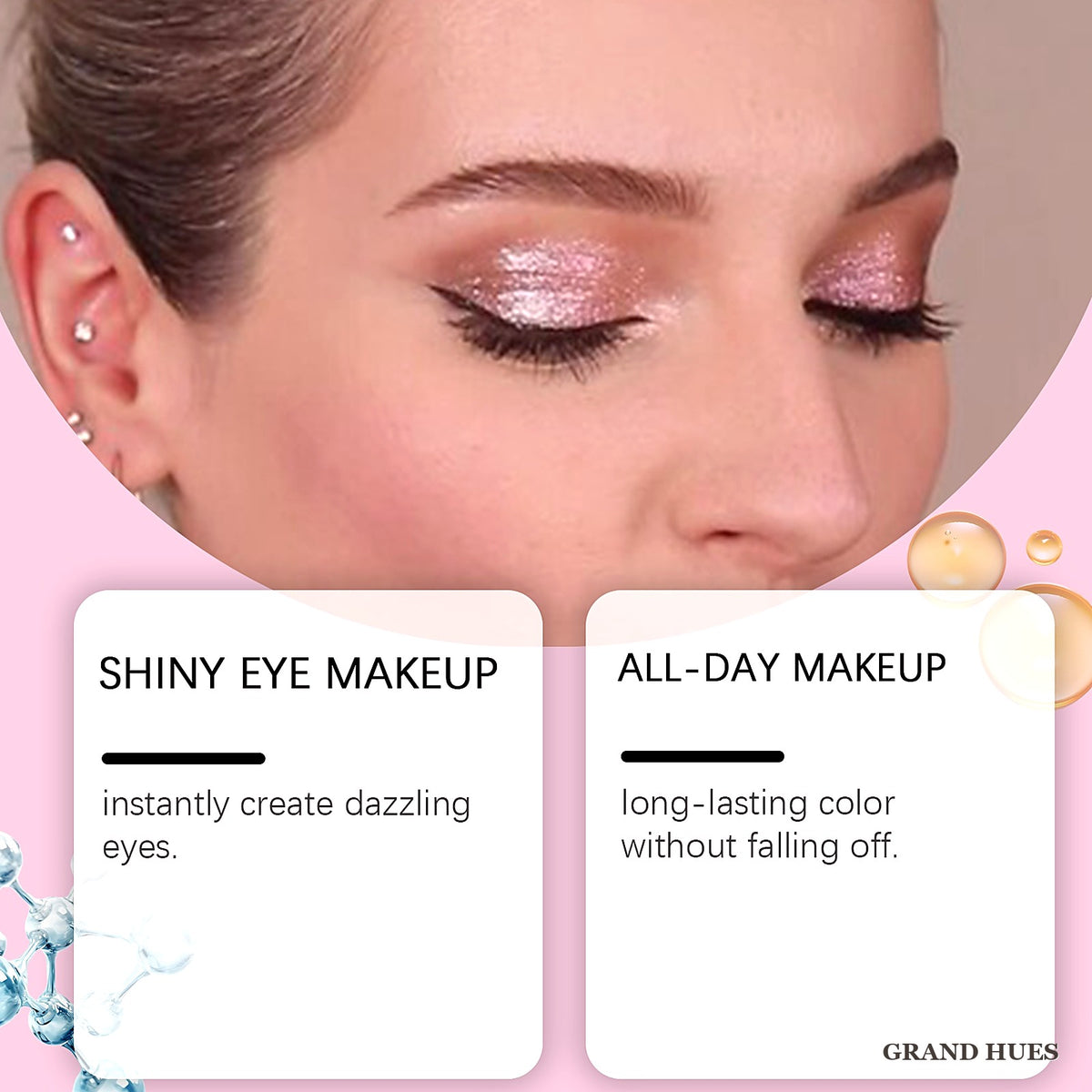 zephoco Pearlescent Liquid Eyeshadow 2ml - Pink Purple Shimmer