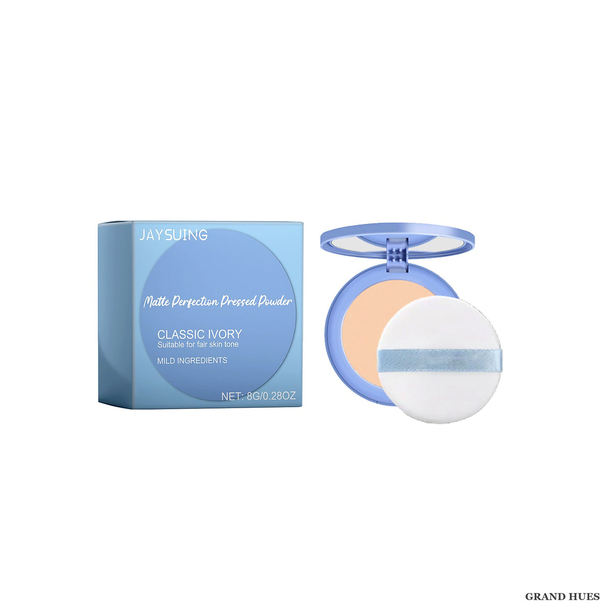 Jaysuing Oil-Control Setting Powder 8g - Matte Finish, Ivory