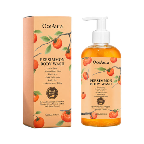 OceAura Persimmon Deodorant Body Wash 100ml - Odor Control