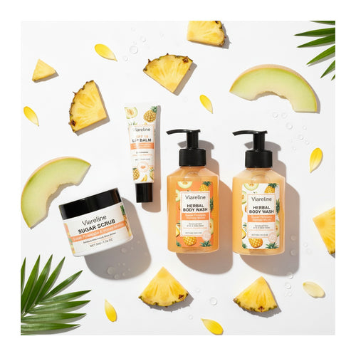 Viareline Pineapple & Honey Melon Travel Body Care Set
