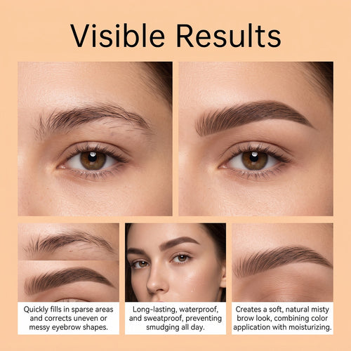 zephoco Brow Pencil & Powder set - Defined Brows, Natural Finish