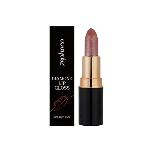 zephoco Diamond Shimmer Lipstick 4g - Metallic Glitter Balm